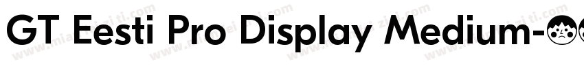 GT Eesti Pro Display Medium字体转换